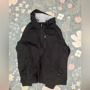 Decree Black and Gray Hooded Jacket